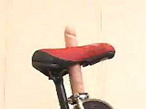 Prexy Horny Japanese Babe Reaches Orgasm Riding a Sybian Bicycle