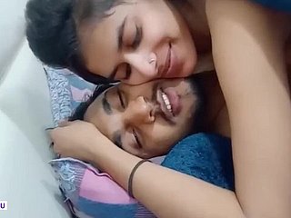 Cute Indian Doll Ebullient sex adjacent to ex-boyfriend shellacking pussy and kissing