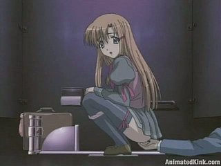 Hentai girls connected with school unvarying swell up a detect and masturbate