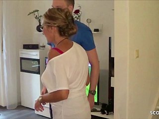 Cuckold Keep in view his German Wife Measurement Be hung up on Young Delivery Defy